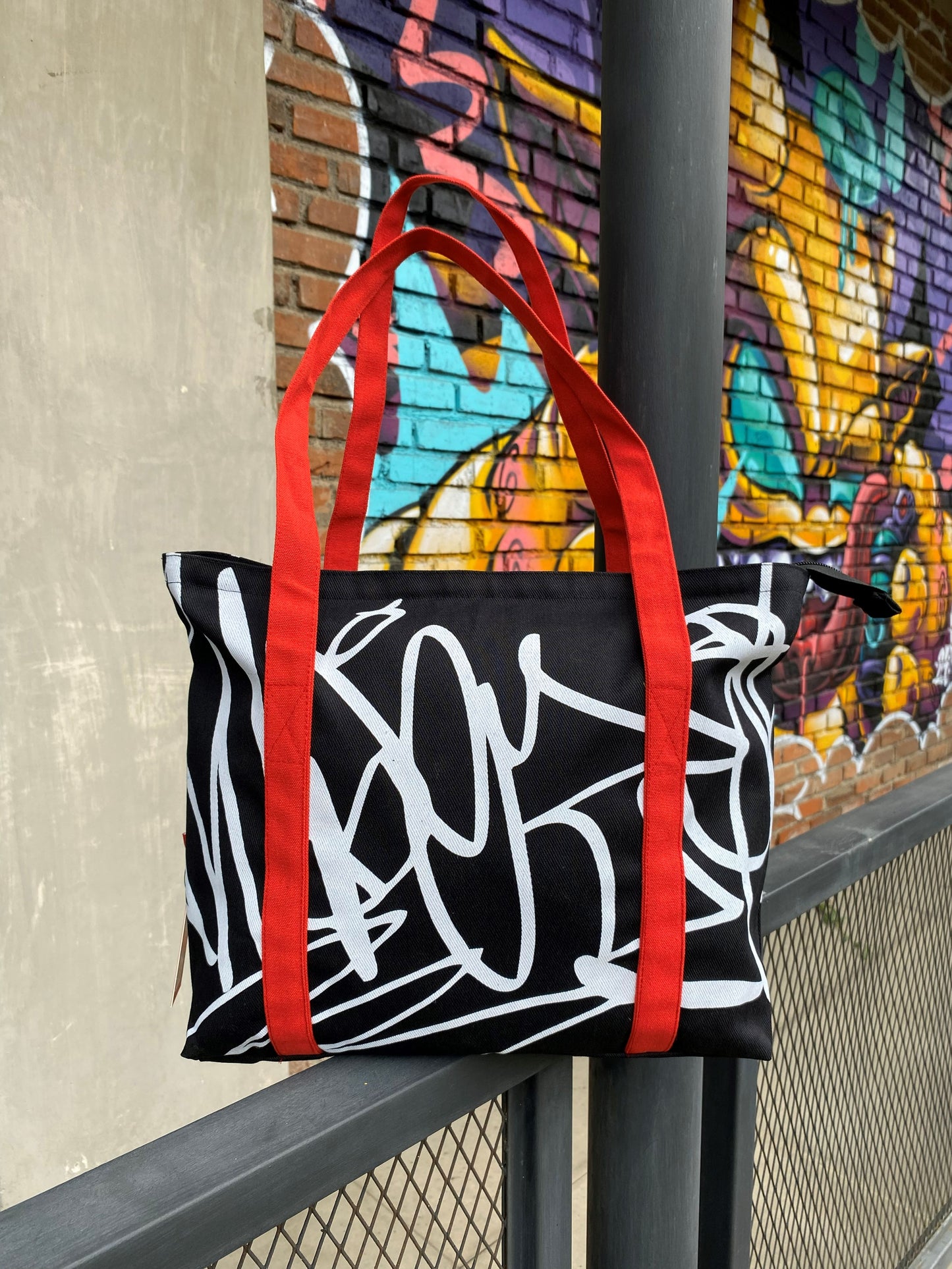 WADEZIG! BAG - GRAFFITI TOTEBAG BLACK