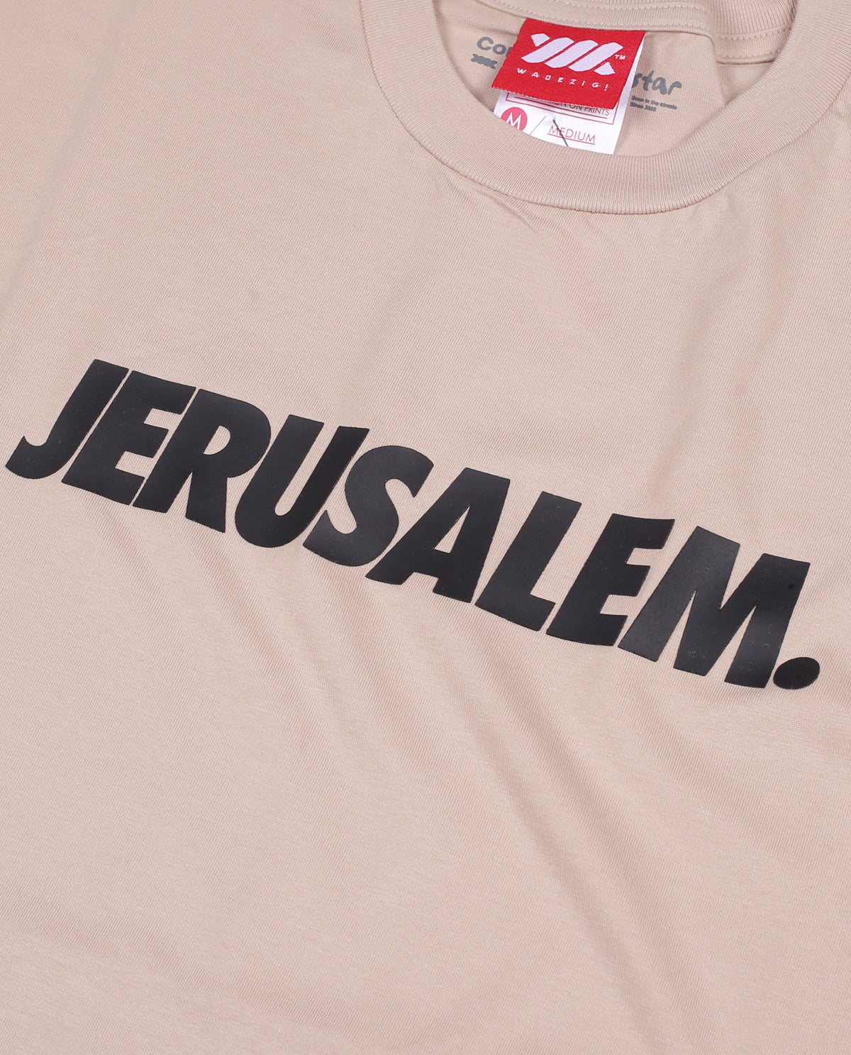 WADEZIG! T-SHIRT - JERUSALEM BROWN