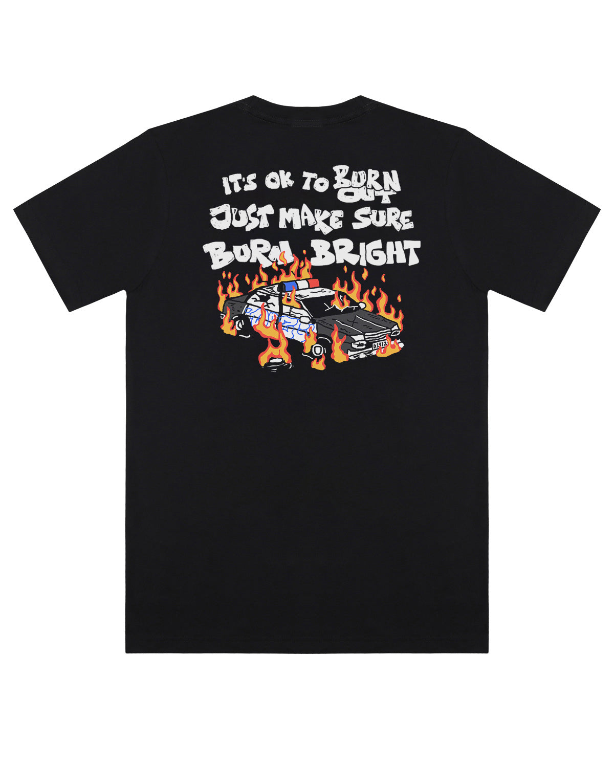 WADEZIG! T-SHIRT - BURN BRIGHT BLACK
