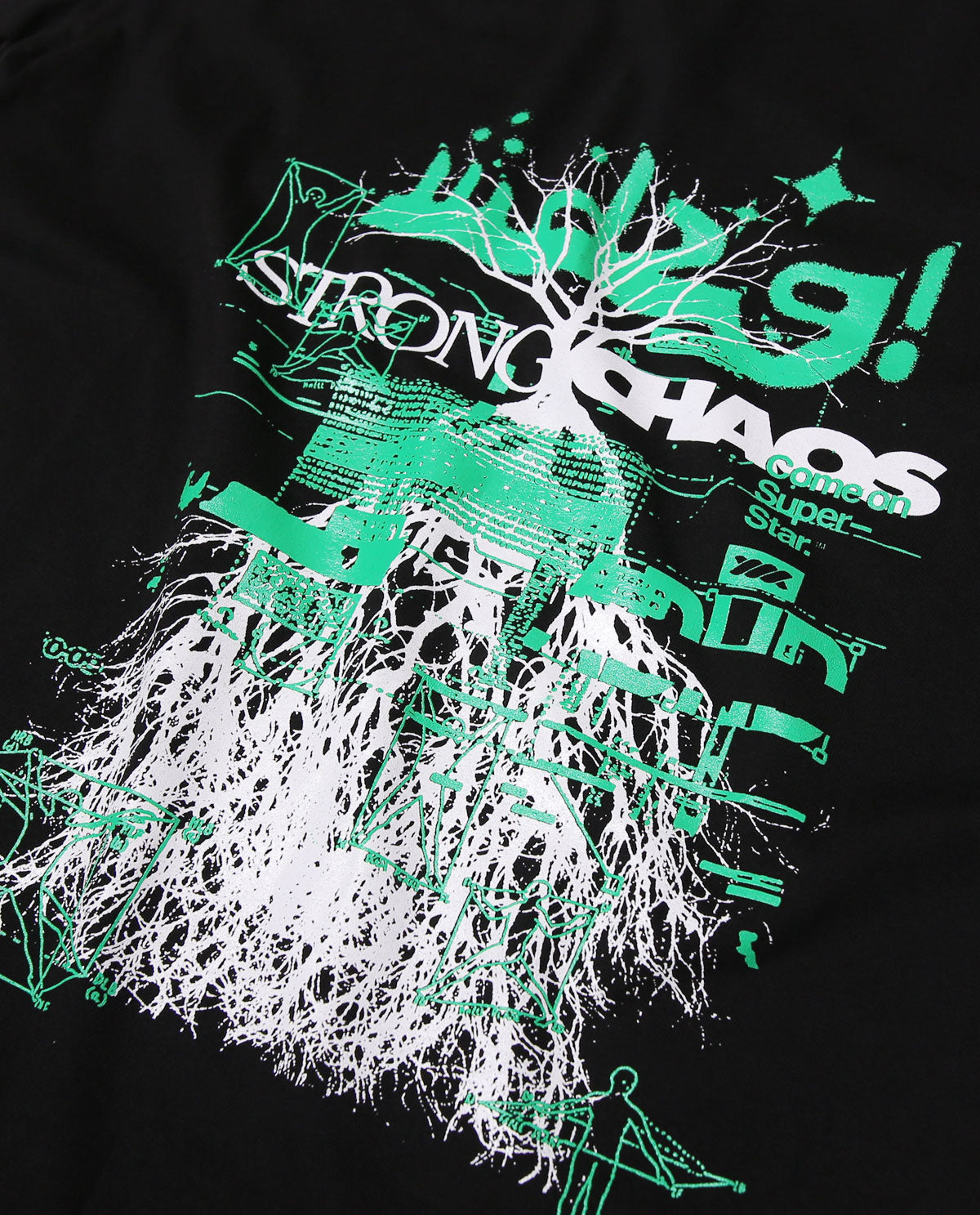 WADEZIG T-SHIRT - STRONG CHAOZ BLACK