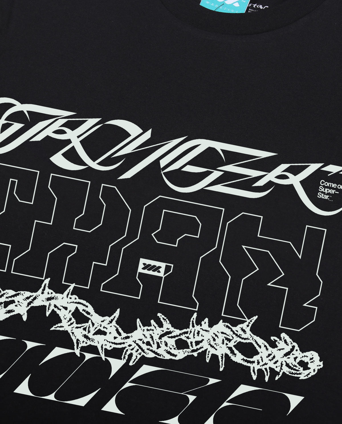 WADEZIG! T-SHIRTS - TYPEFA BLACK