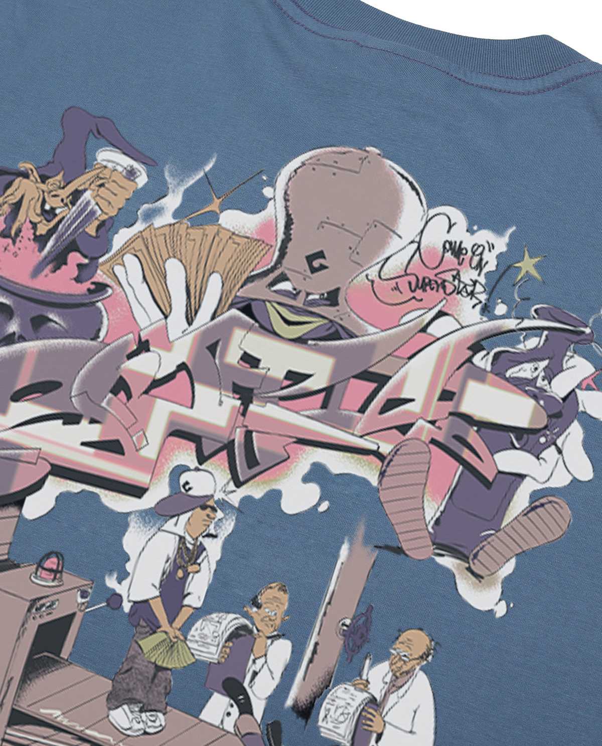 WADEZIG! T-SHIRTS - GRIFFY ARTIST SERIES SS MINERAL BLUE