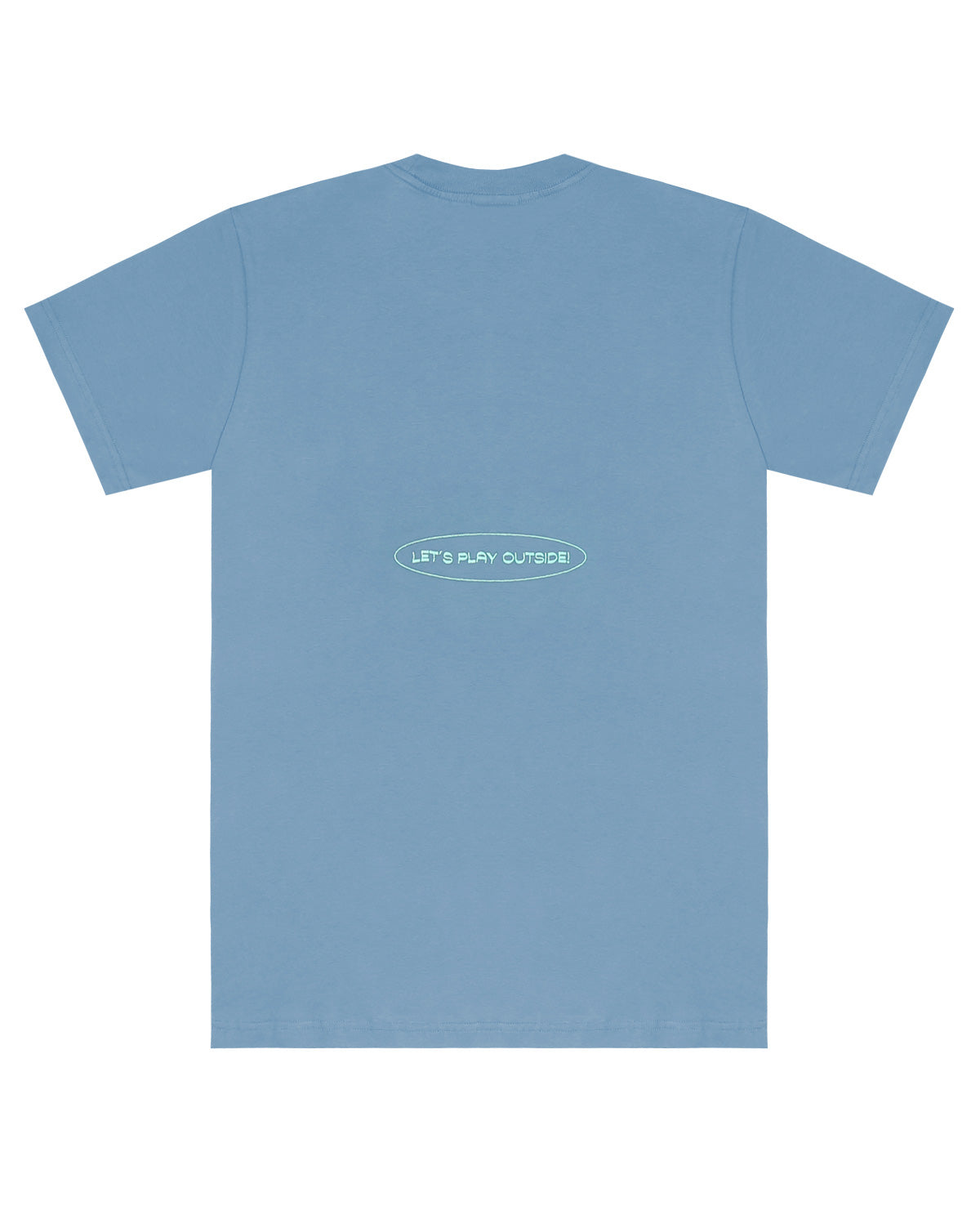WADEZIG T-SHIRTS - PLAY OUTSIDE MINERAL BLUE