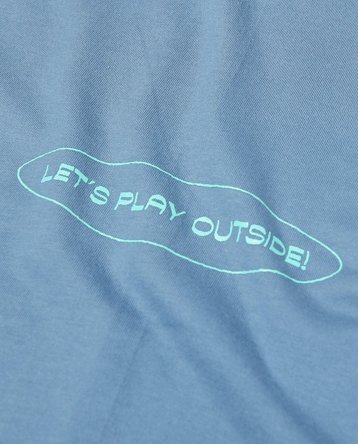 WADEZIG T-SHIRTS - PLAY OUTSIDE MINERAL BLUE