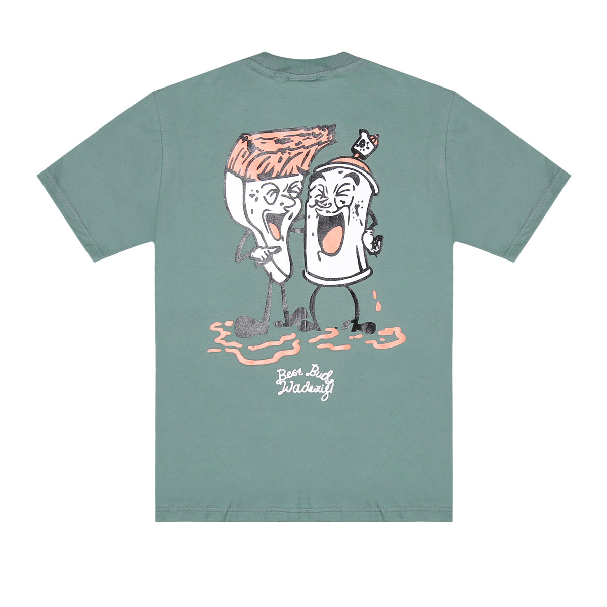 WADEZIG! T-SHIRTS - BFF MINERAL GREEN
