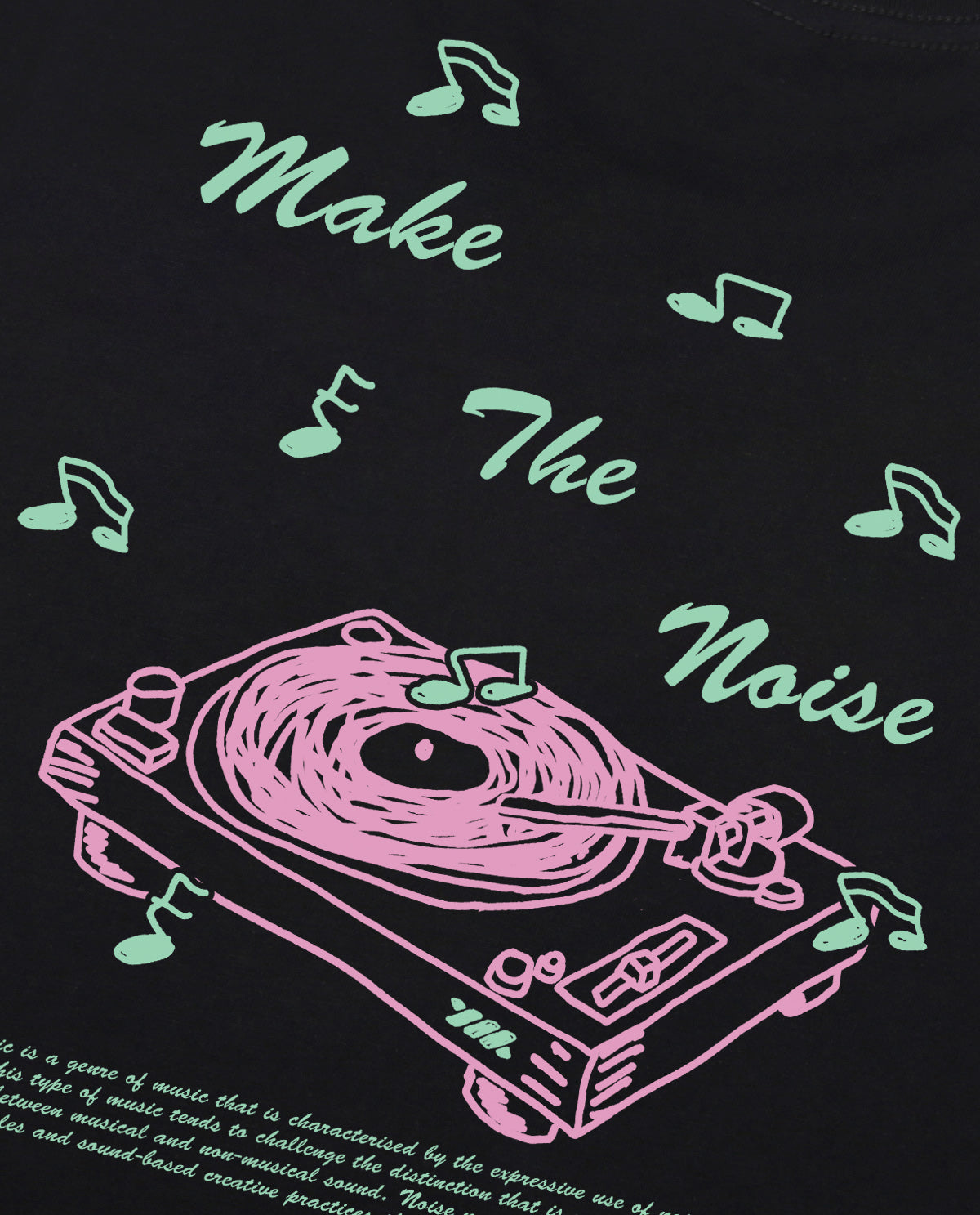 WADEZIG! T-SHIRTS - THE NOIZE BLACK