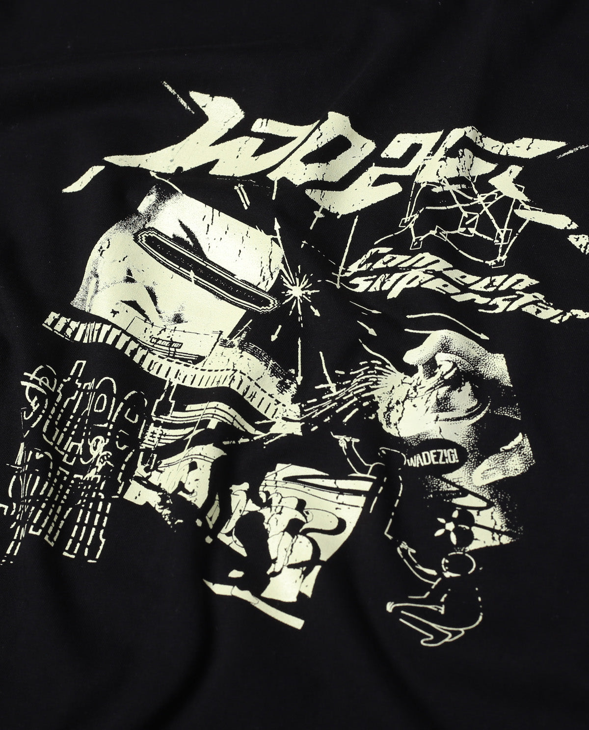 WADEZIG! T-SHIRTS - LAIDBACK SS BLACK