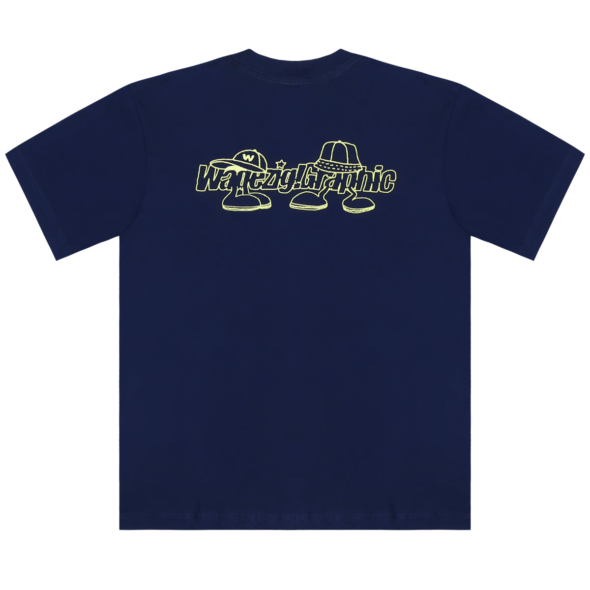WADEZIG! T-SHIRTS - GRAPH LIGH NAVY