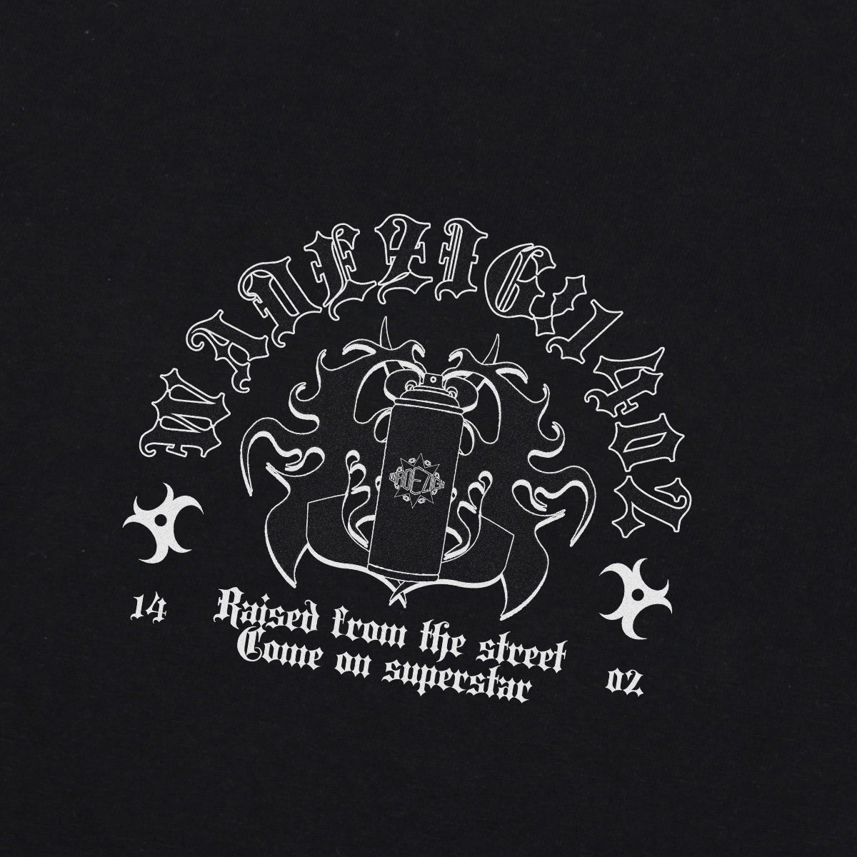 WADEZIG! T-SHIRT - TOMB BLACK