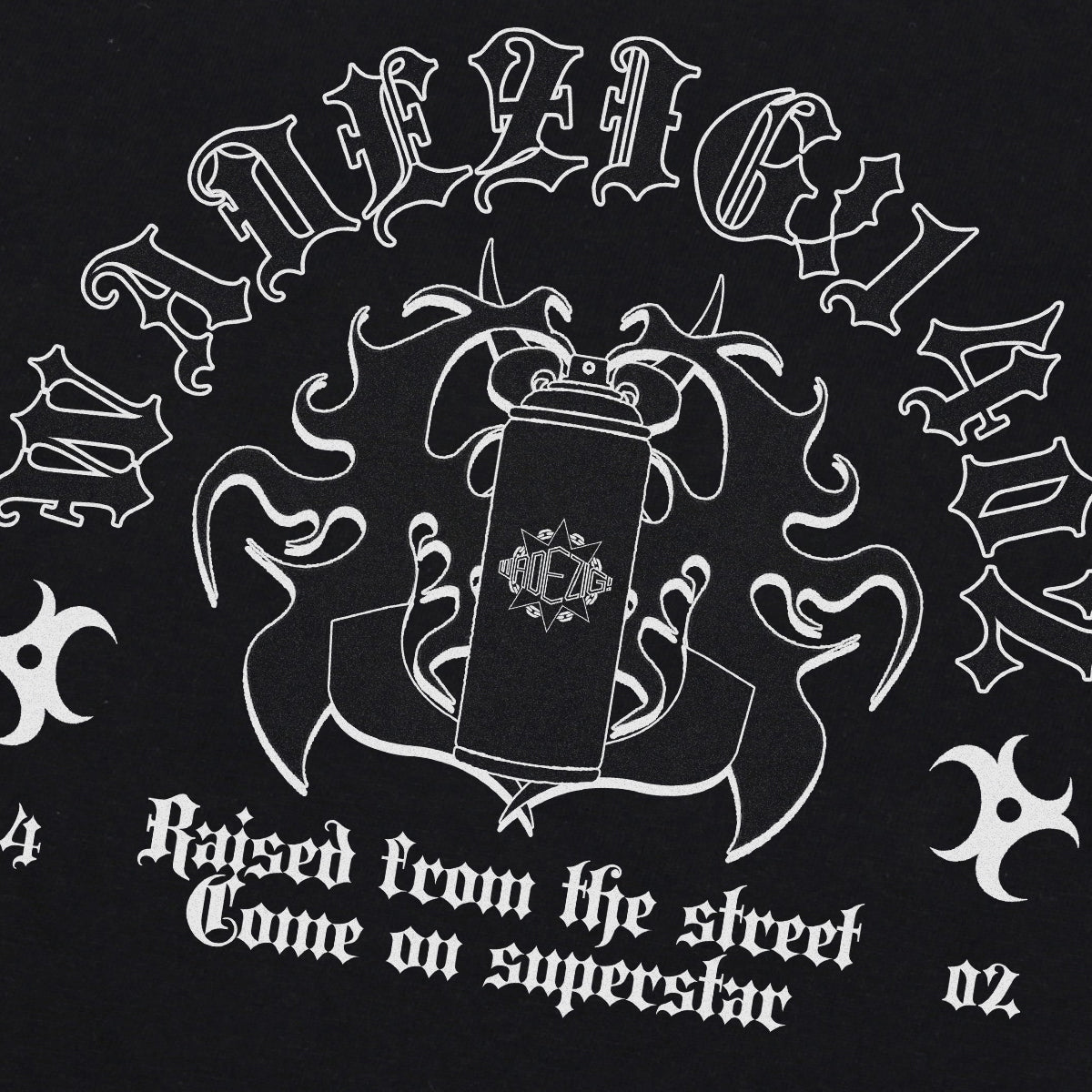 WADEZIG! T-SHIRT - TOMB BLACK