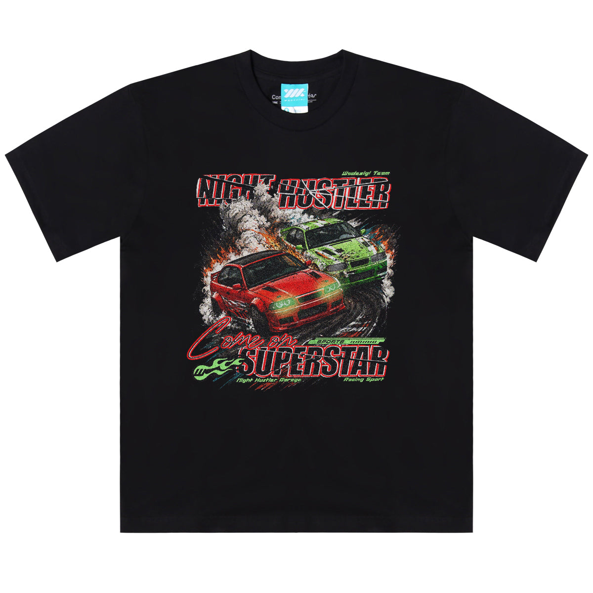 WADEZIG! T-SHIRT - RACER BLACK