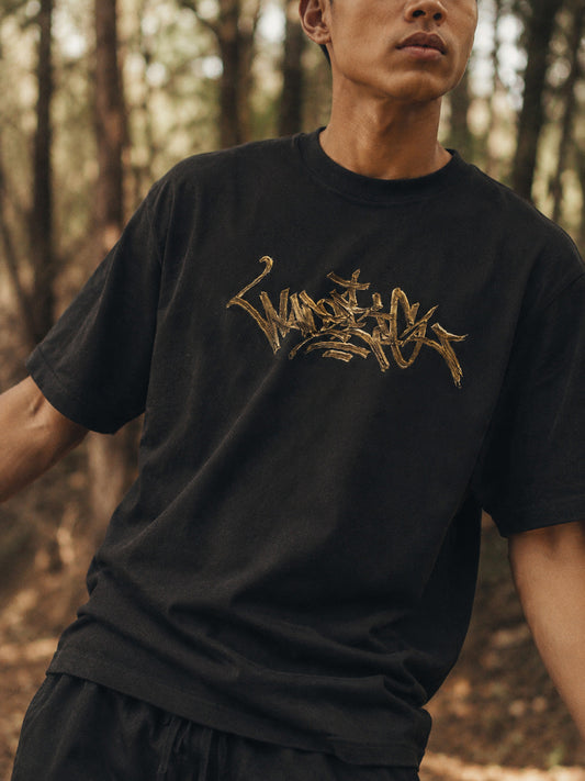 WADEZIG! T-SHIRT - TAG 24K BLACK