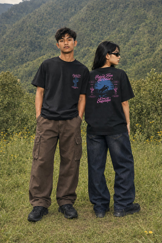 WADEZIG! T-SHIRT - COWBOY BLACK