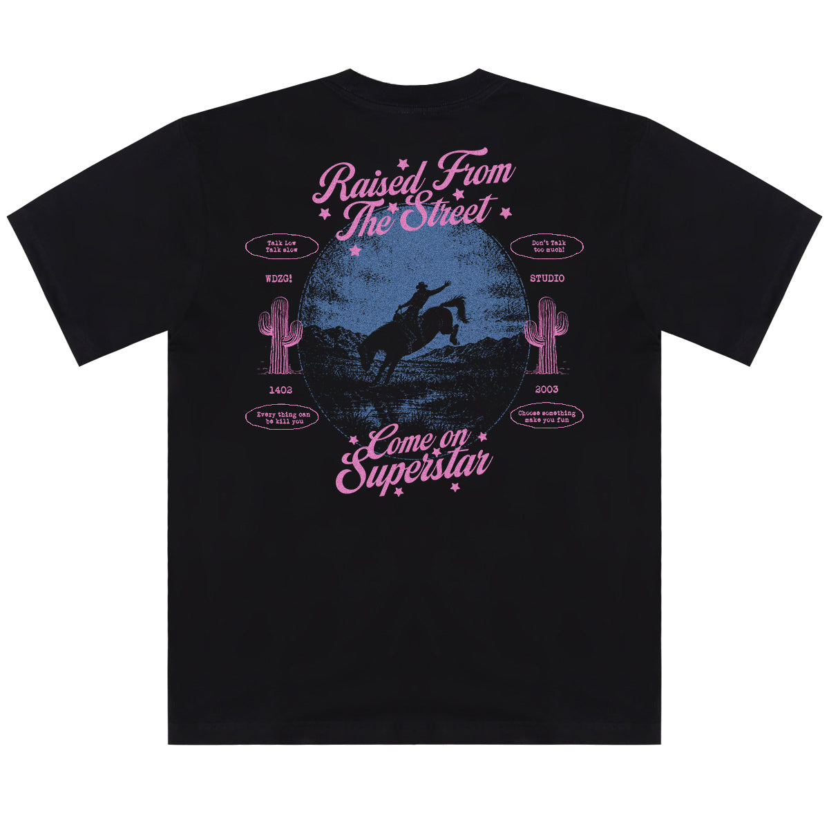 WADEZIG! T-SHIRT - COWBOY BLACK