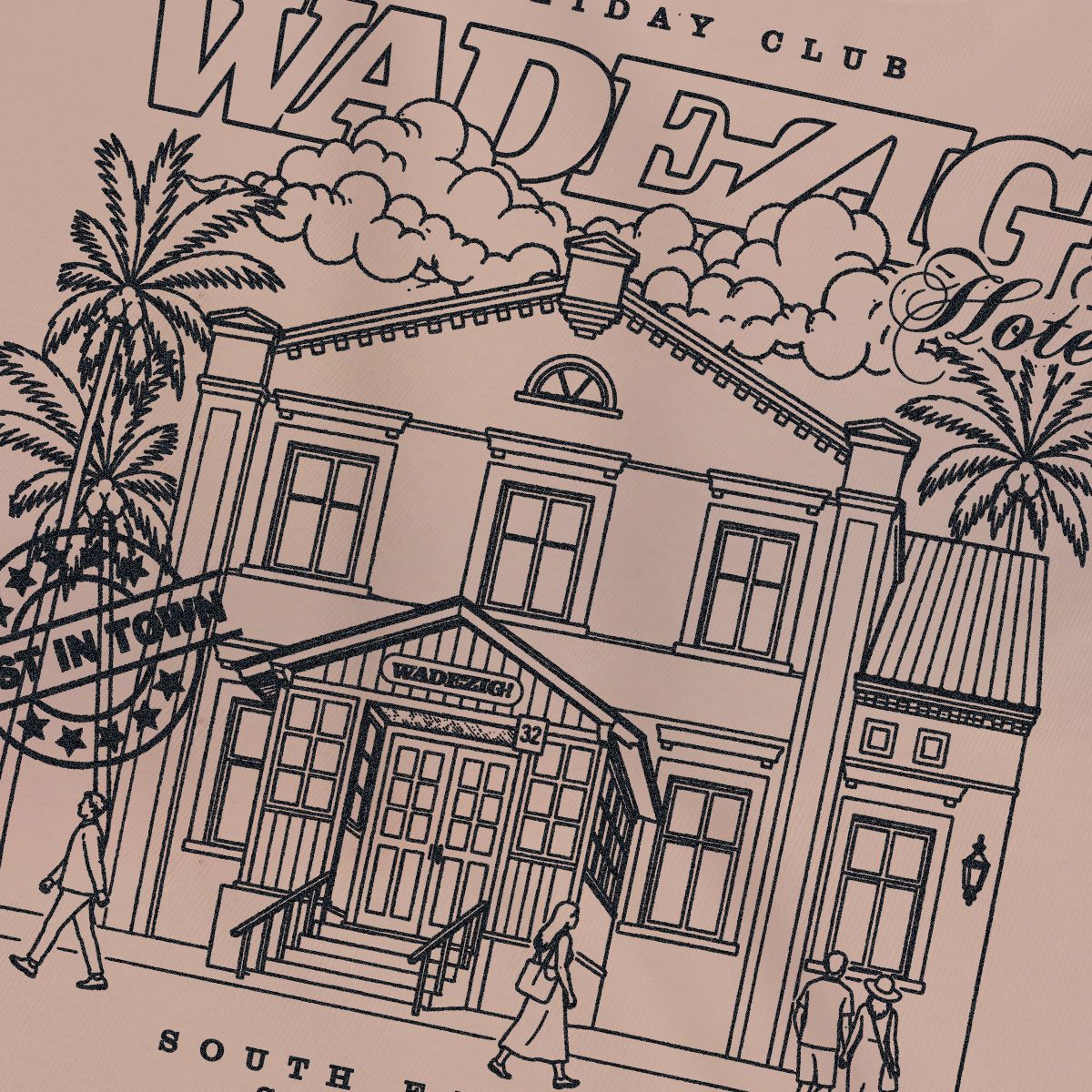 WADEZIG! T-SHIRT - HOTEL BEIGE