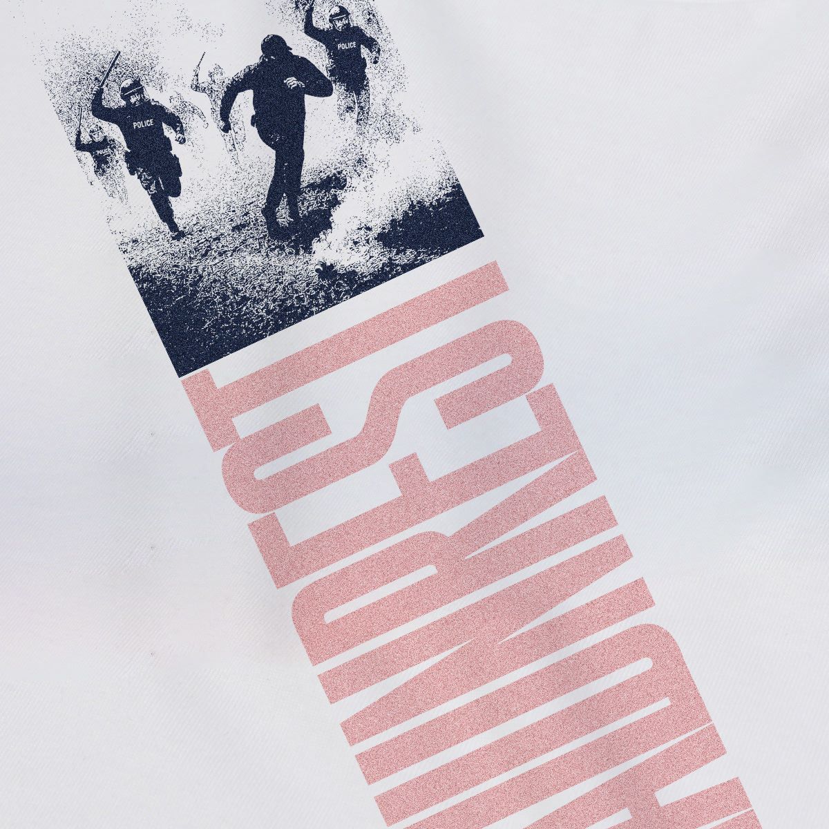 WADEZIG! T-SHIRT - SOS UNREST BROKEN WHITE