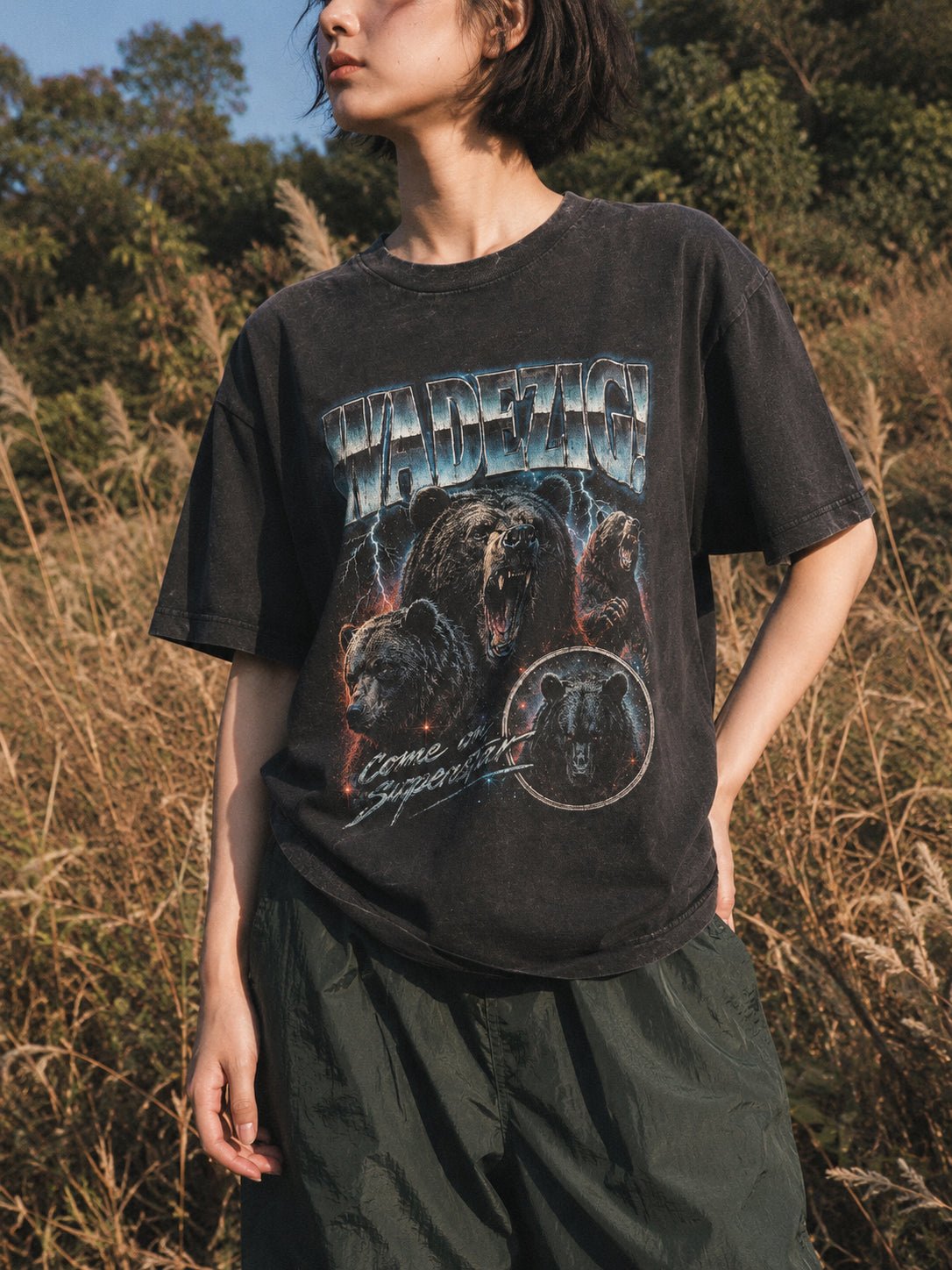 WADEZIG! T-SHIRT - GRIZZLY PREMIUM VINTAGE