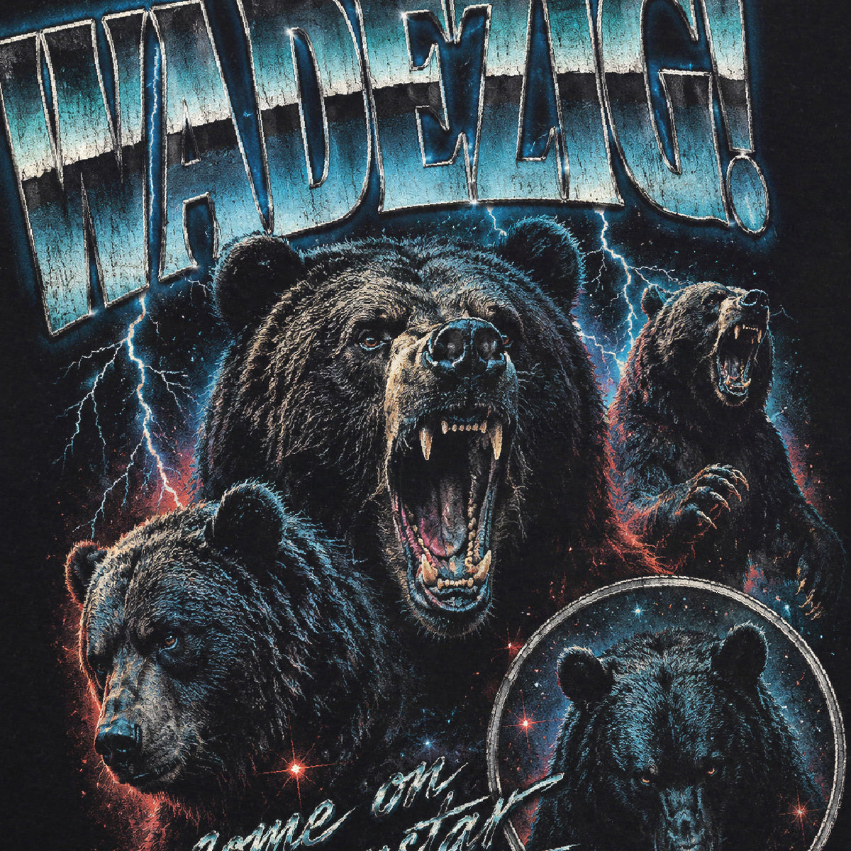 WADEZIG! T-SHIRT - GRIZZLY PREMIUM VINTAGE