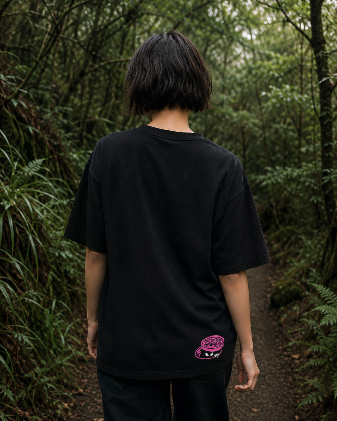 WADEZIG! T-SHIRT - HIDDENMAN BLACK