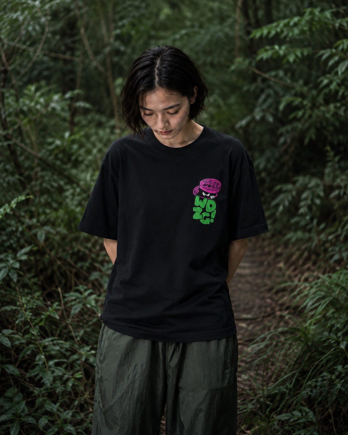 WADEZIG! T-SHIRT - HIDDENMAN BLACK