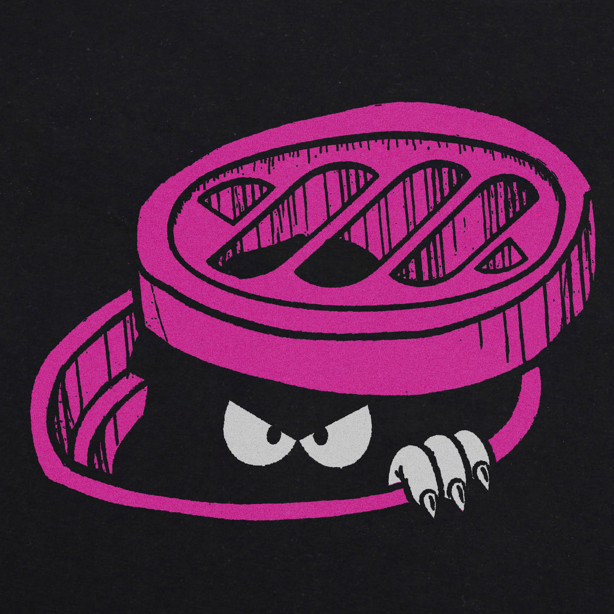 WADEZIG! T-SHIRT - HIDDENMAN BLACK