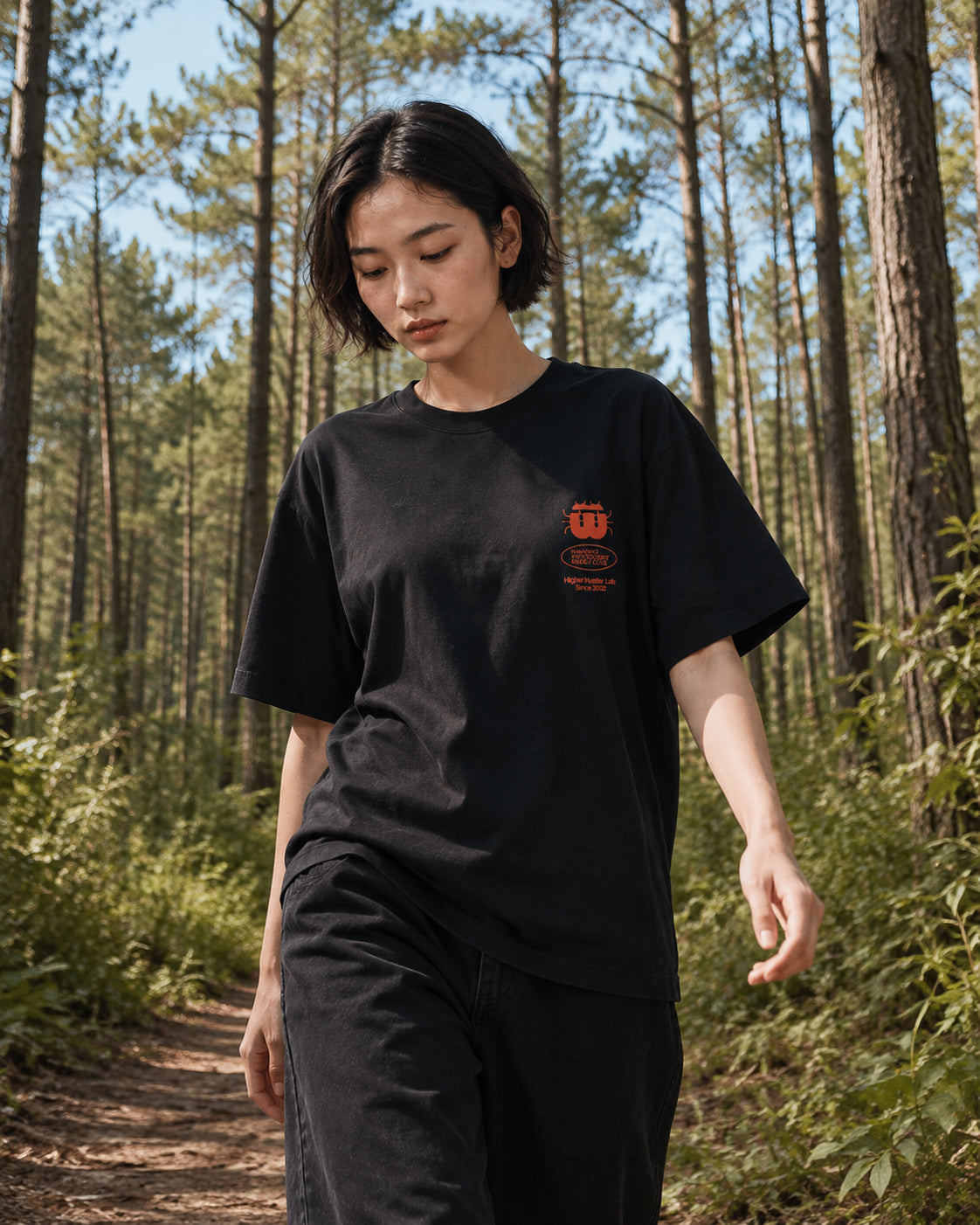 WADEZIG! T-SHIRT - INSECT CLUB BLACK