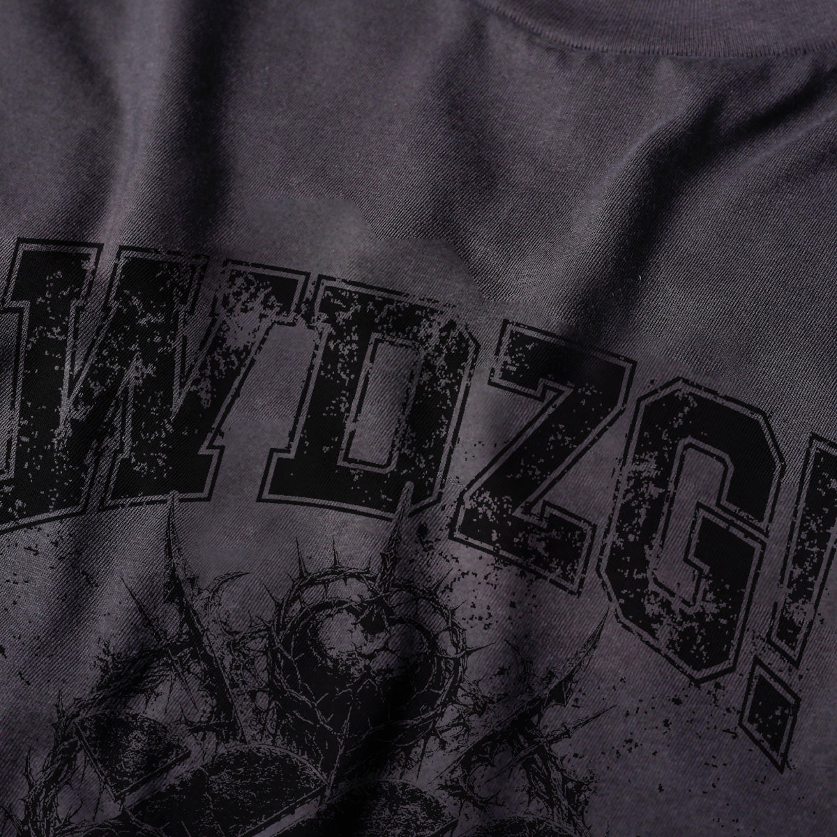 WADEZIG! T-SHIRT - W POWER CHARCOAL