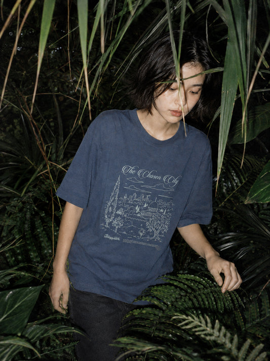 WADEZIG! T-SHIRT - PLATEU DENIM BLUE