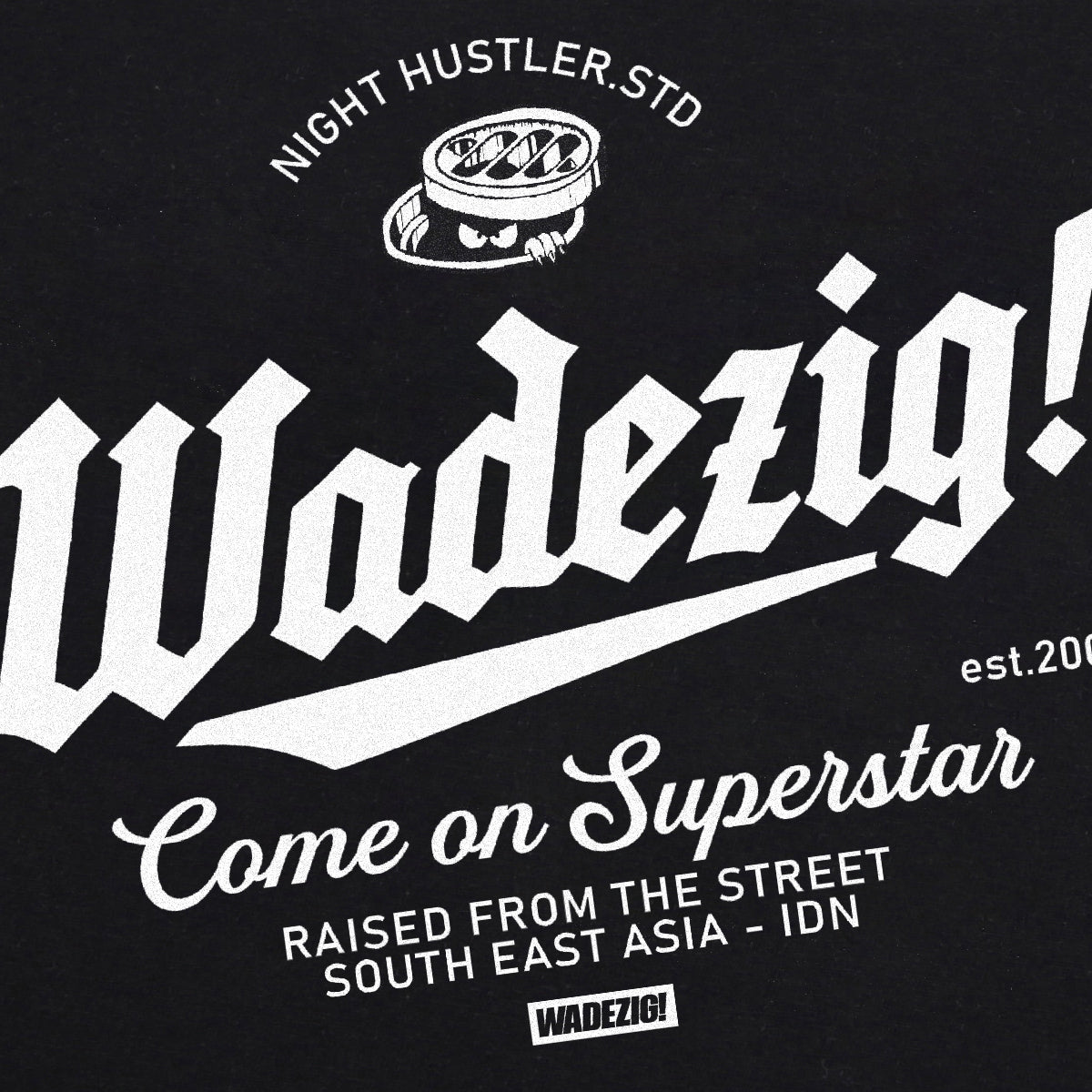 WADEZIG! T-SHIRT - SALDY BLACK