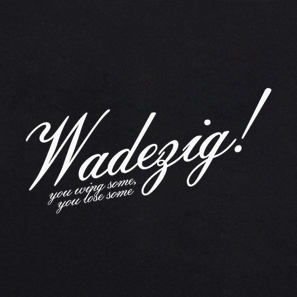 WADEZIG! T-SHIRT - THE WOL BLACK