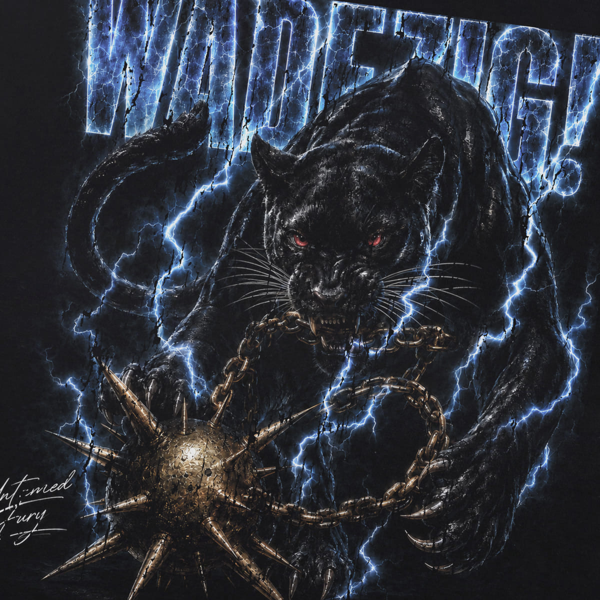 WADEZIG! T-SHIRT - FURY BLACK