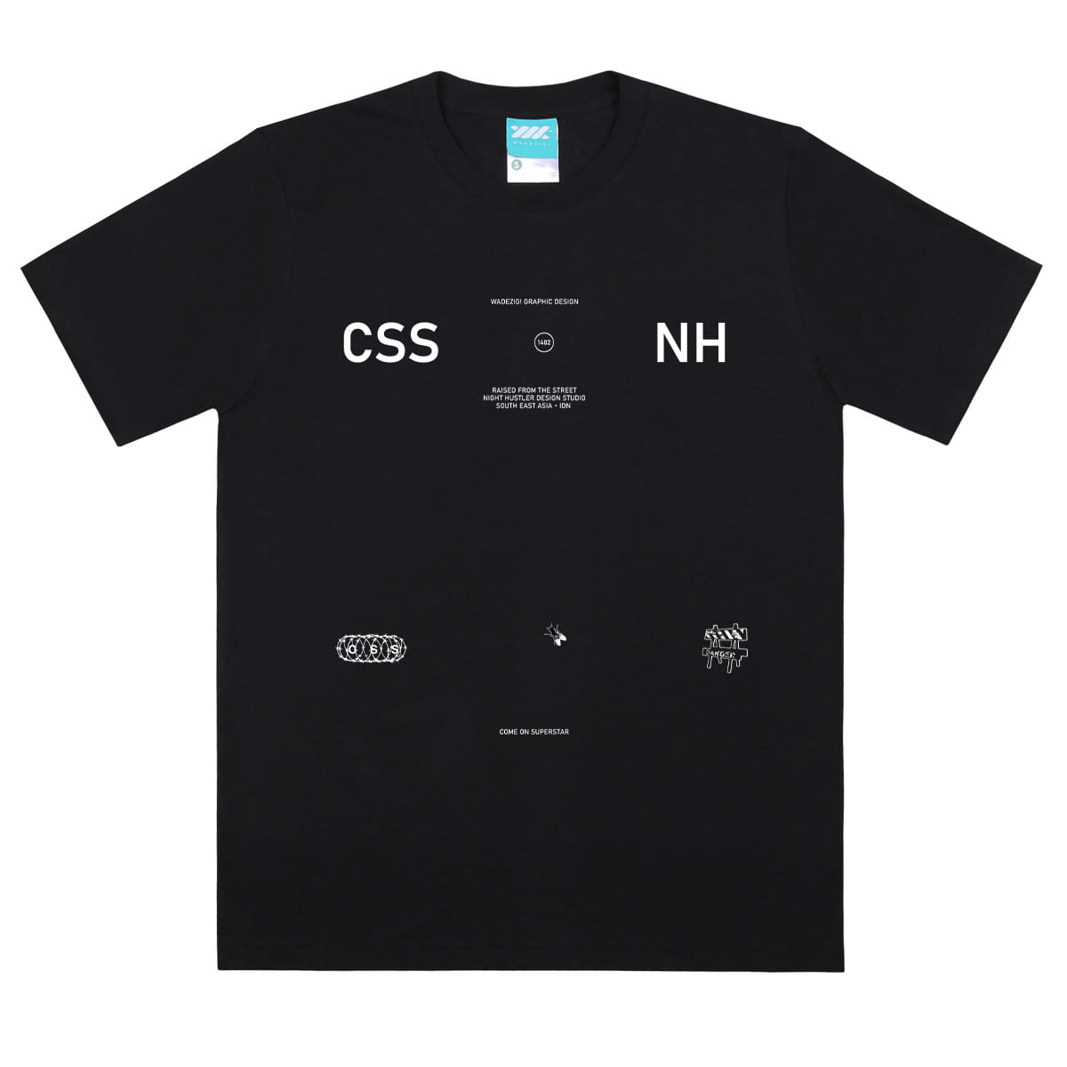 WADEZIG! T-SHIRT - PACKER BLACK