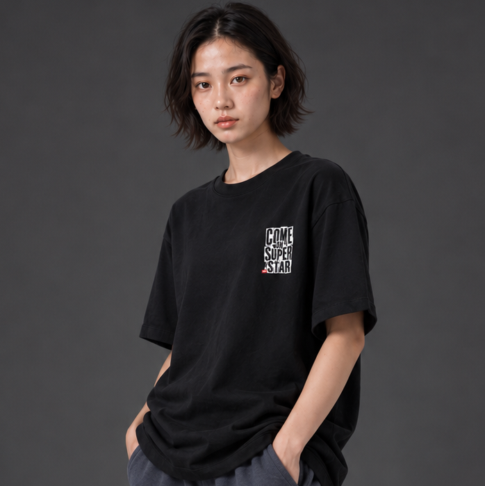 WADEZIG! T-SHIRT - TEARPASTE BLACK