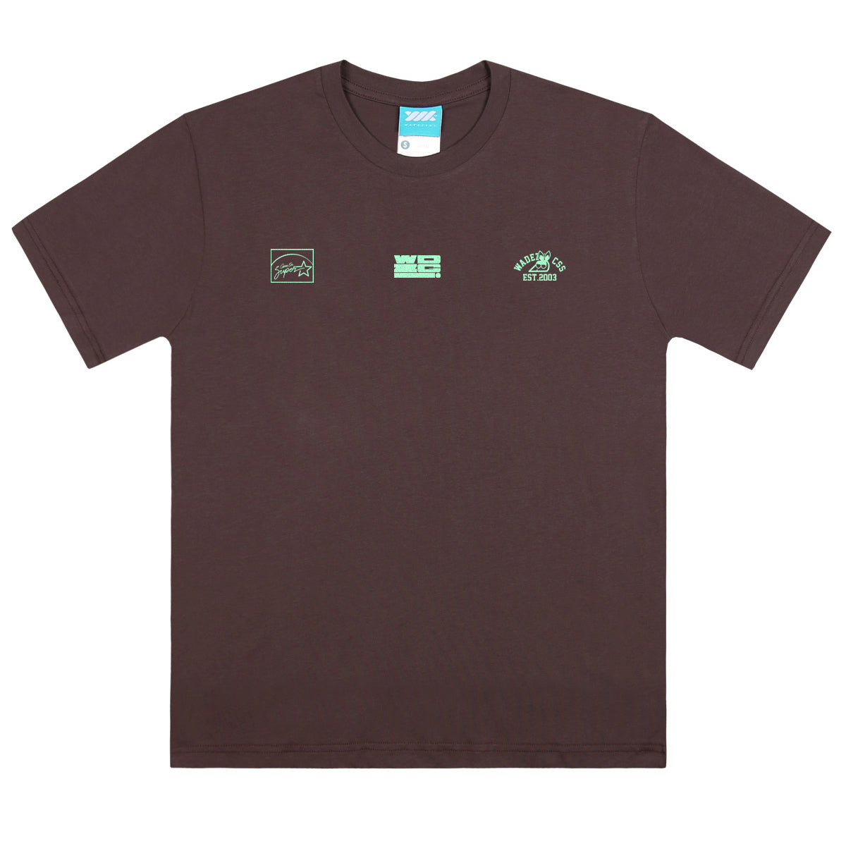 WADEZIG! T-SHIRT - LOGISGOS DARK BROWN