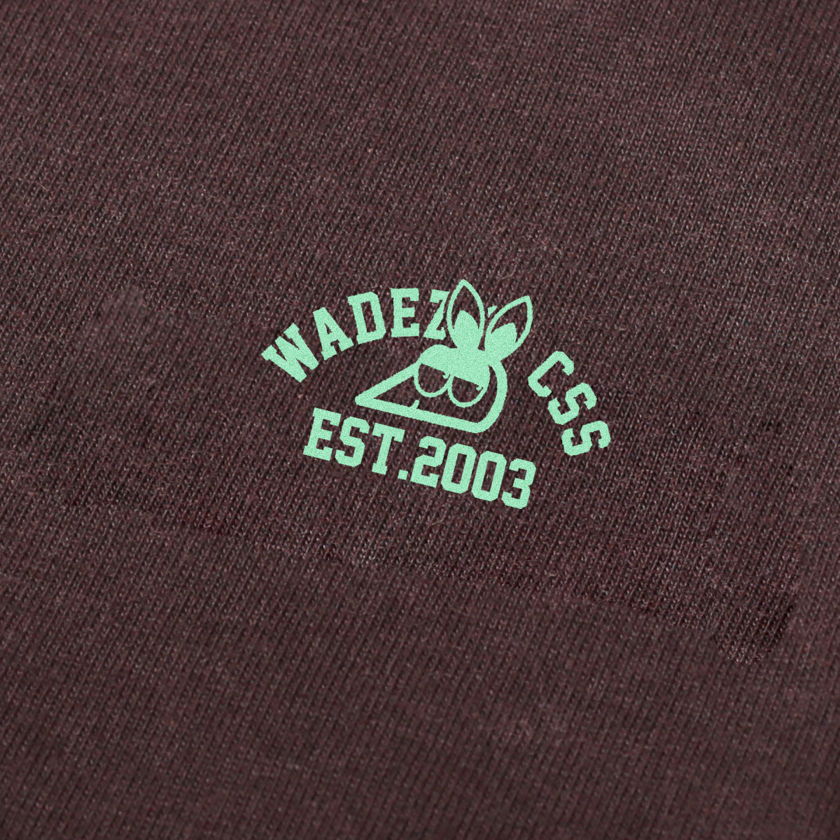 WADEZIG! T-SHIRT - LOGISGOS DARK BROWN