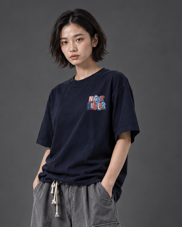 WADEZIG! T-SHIRT - KOLAS NAVY