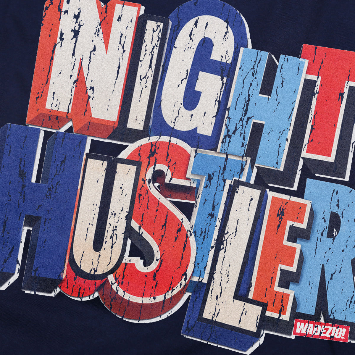 WADEZIG! T-SHIRT - KOLAS NAVY