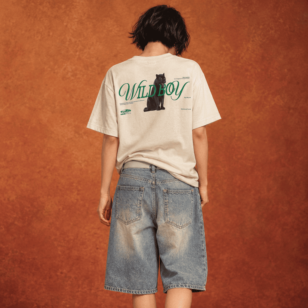 WADEZIG! T-SHIRT - WILDBOY CREAM