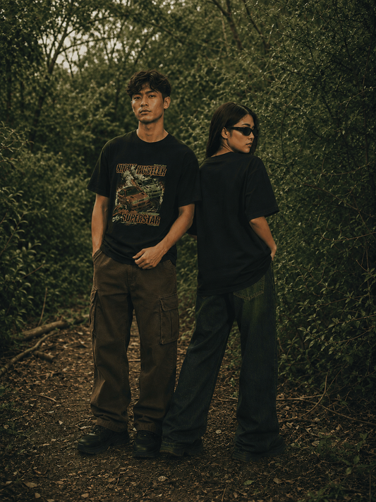 WADEZIG! T-SHIRT - RACER BLACK