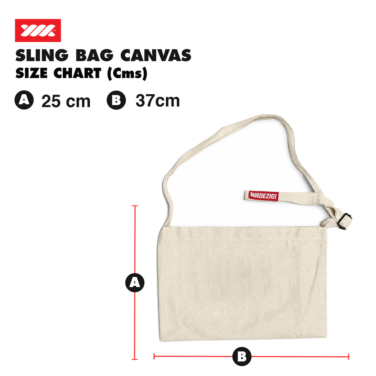 WADEZIG! TOTEBAG - CELEBRATE SLINGBAG CANVAS