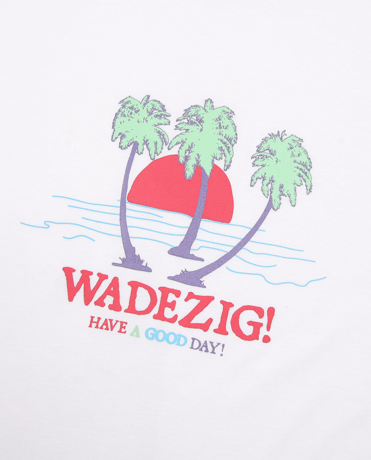 WADEZIG! T-SHIRT - BEACH WHITE