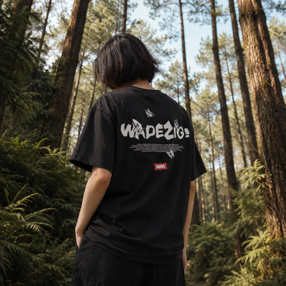 WADEZIG! TSHIRT -  ILLUSION BLACK
