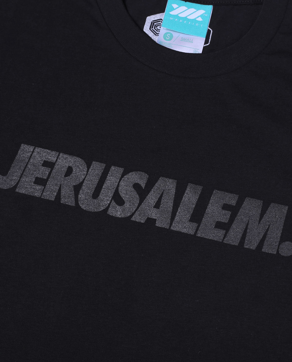 WADEZIG! T-SHIRT - JERUSALEM BLACK ON BLACK