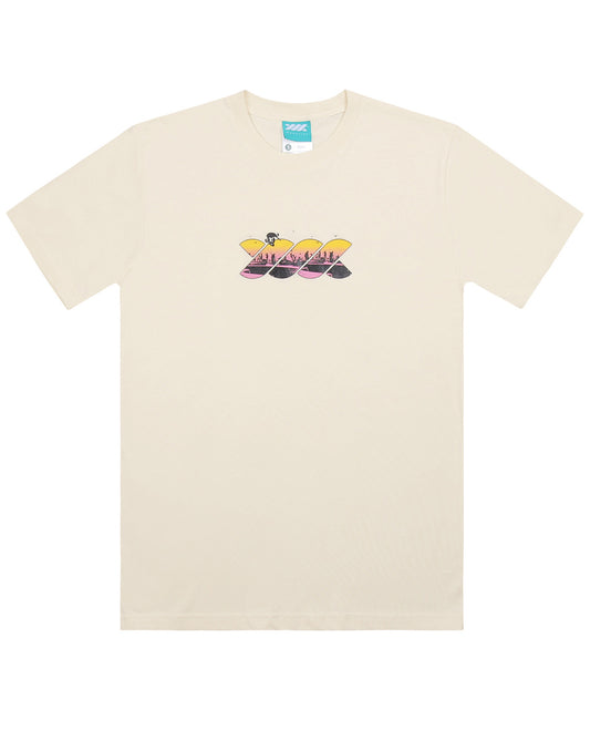 WADEZIG! T-SHIRT - BOWL TWISTY CREAM