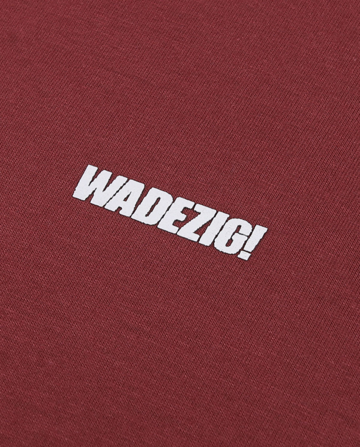WADEZIG! T-SHIRT - BASIC RED PLUM