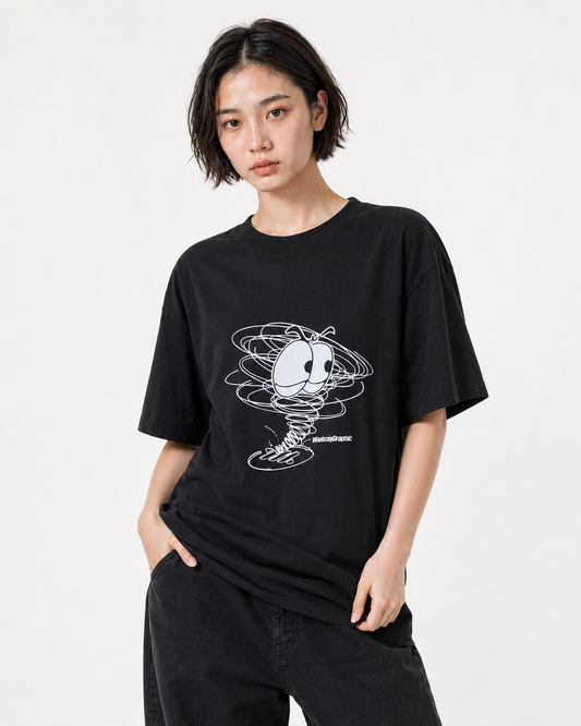 WADEZIG! T-SHIRT - TORNADO BLACK