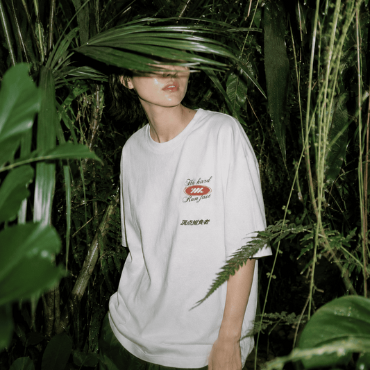WADEZIG! T-SHIRT - RUNNER BROKEN WHITE