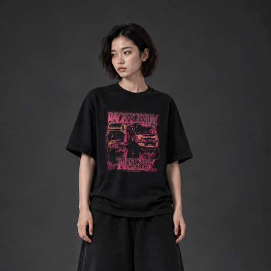 WADEZIG! T-SHIRT - TRUCK RISK BLACK