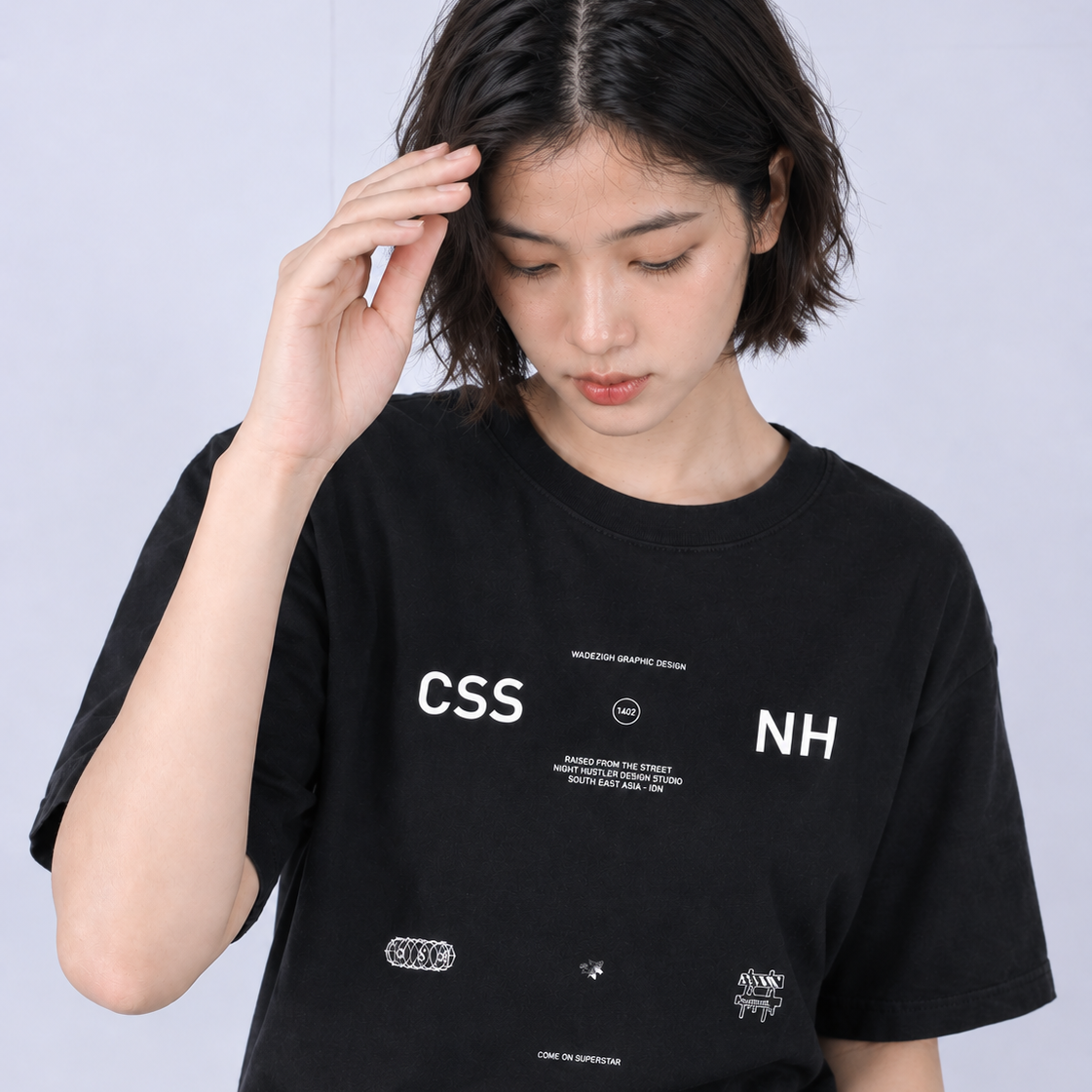 WADEZIG! T-SHIRT - PACKER BLACK