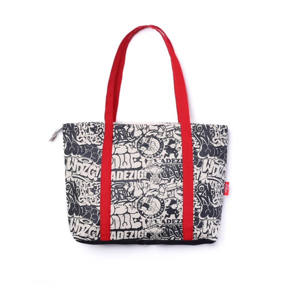 WADEZIG! TOTEBAG - GRAFFITI STICKER TOTEBAG